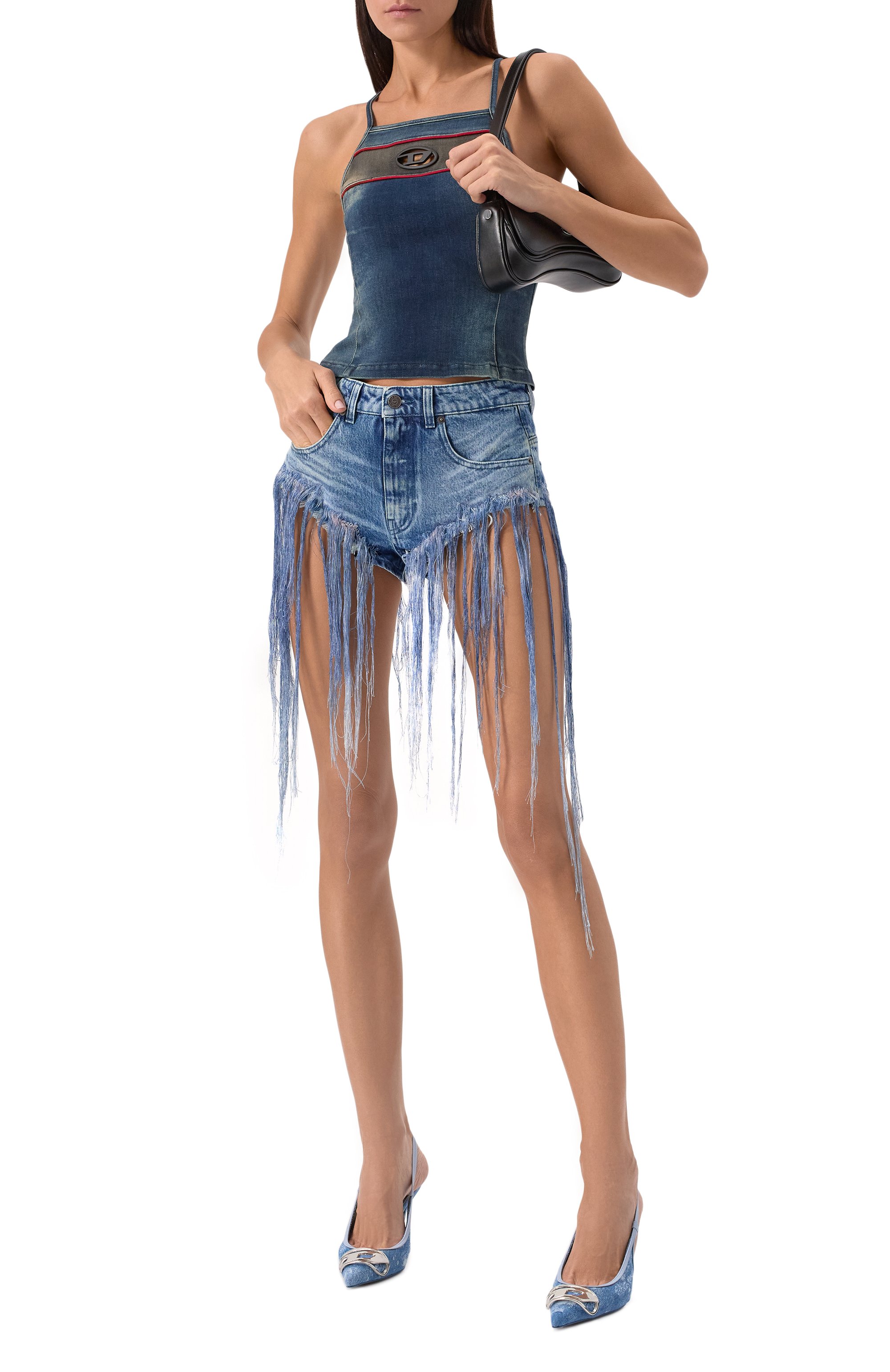 Джинсовые шорты DIESEL, арт. A18145/0CMBM, фото 2