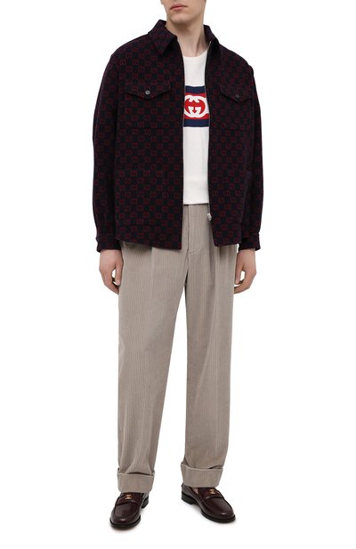 Вельветовые брюки GUCCI бежевого цвета по цене 107000 руб., арт. 644132/Z8AM8, фото 2 Вельветовые брюки GUCCI, арт. 644132/Z8AM8, фото 2