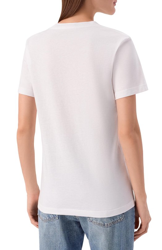 Хлопковая футболка Marni THJE0293PS/USCY78 Белый  THJE0293PS/USCY78 Фото 4