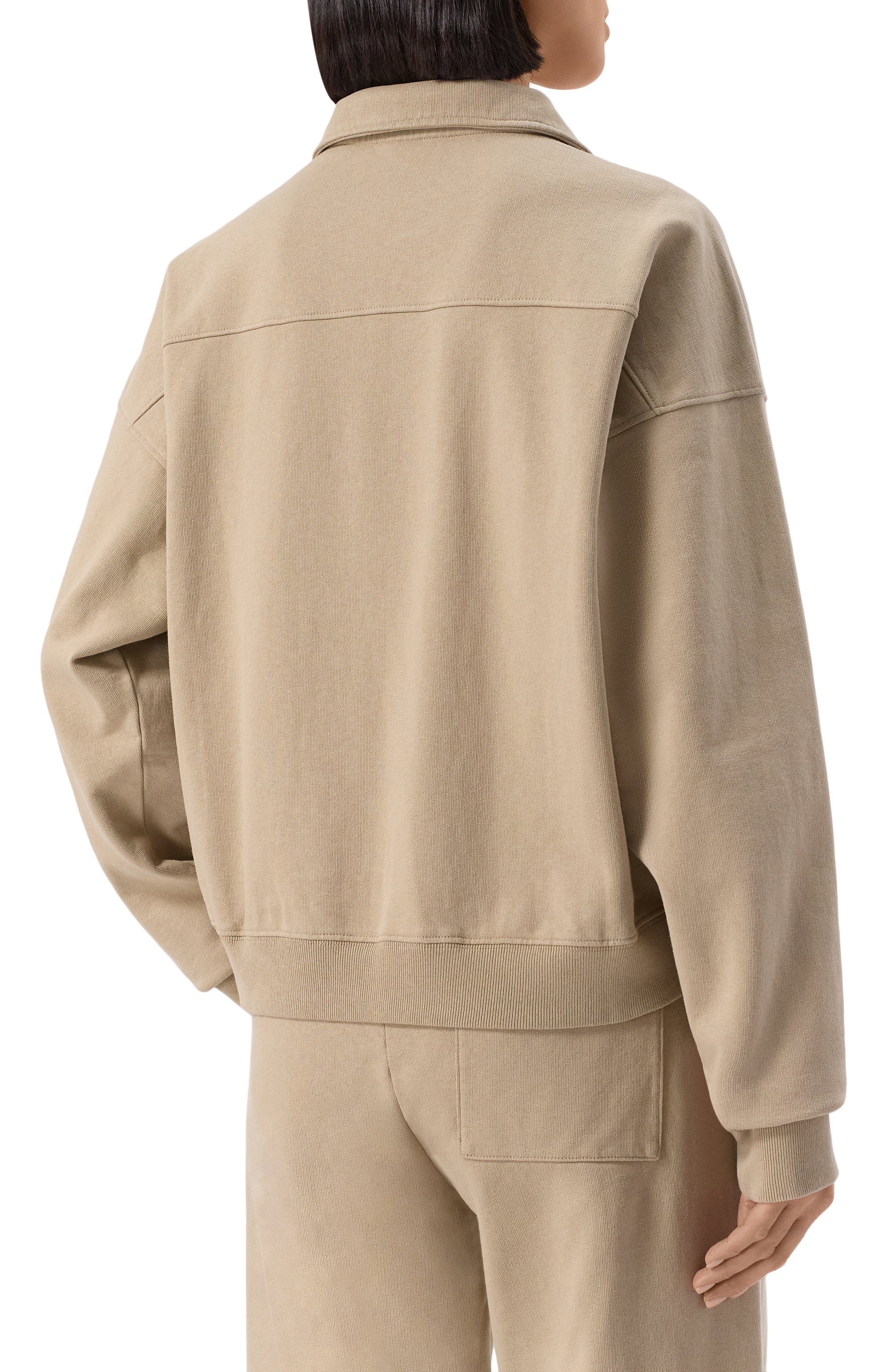 Хлопковый свитшот SPORTY AND RICH бежевого цвета по цене 28100 руб., арт. ST073622508GY15, фото 4 Хлопковый свитшот SPORTY AND RICH, арт. ST073622508GY15, фото 4