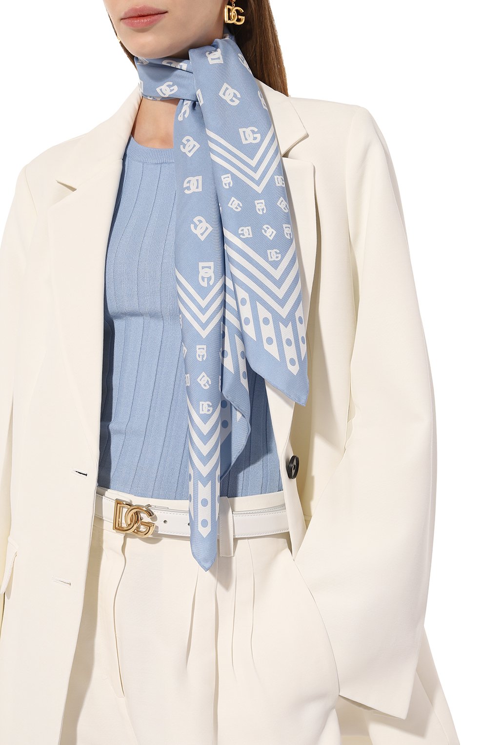 Шелковый платок DOLCE & GABBANA, арт. FN090R/GDB7Z, фото 2