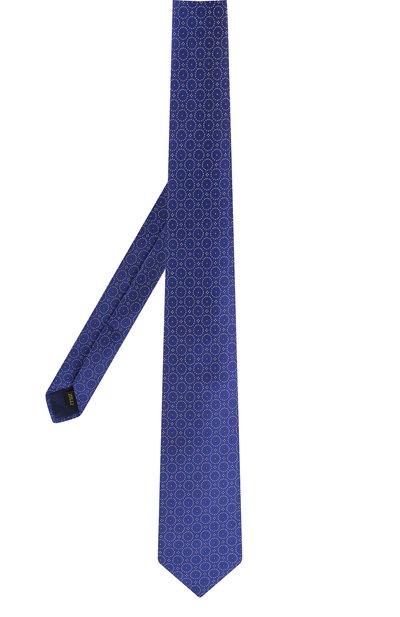 Шелковый галстук ZILLI синего цвета по цене 25800 руб., арт. 50106/TIE, фото 2 Шелковый галстук ZILLI, арт. 50106/TIE, фото 2