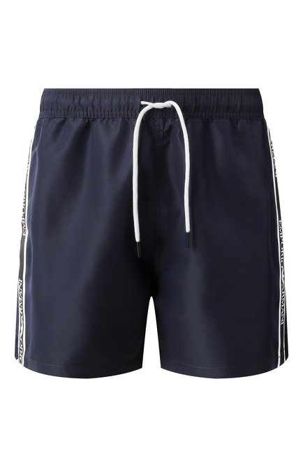 Мужские плавки-шорты EMPORIO ARMANI темно-синего цвета, арт. EM000583/AF12333 | Фото 1 (Нос: Не проставлено; Материал сплава: Проставлено)
