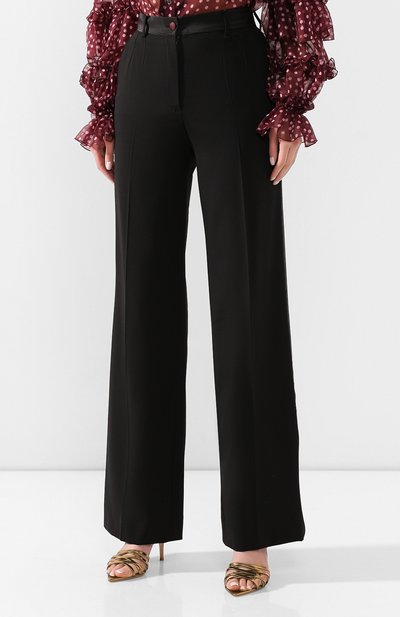 Шерстяные брюки DOLCE & GABBANA, арт. FTBQRT/FUBAJ, фото 3