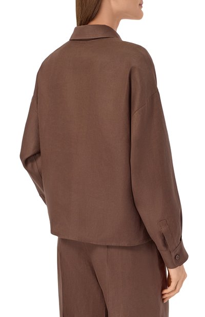 Льняная рубашка WEEKEND MAX MARA, арт. WKDCAP0, фото 4