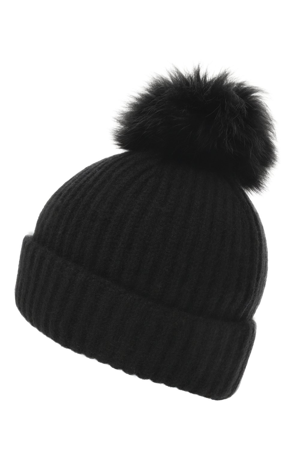 Кашемировая шапка с отделкой из песца YVES SALOMON, арт. 23WAA524XXMACA, фото 3