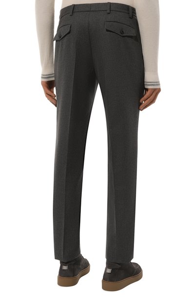 Шерстяные брюки L.B.M. 1911 темно-серого цвета по цене 43450 руб., арт. 8446/34518, фото 4 Шерстяные брюки L.B.M. 1911, арт. 8446/34518, фото 4