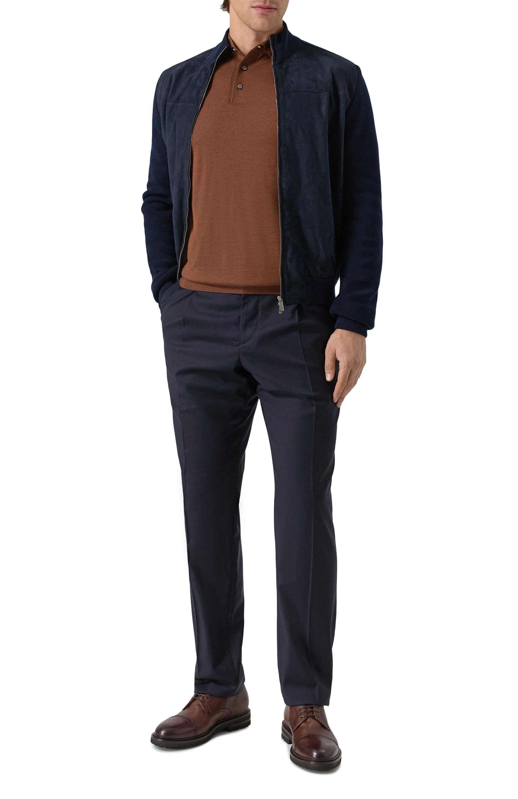 Поло из кашемира и шелка FEDELI, арт. MU007091, фото 2