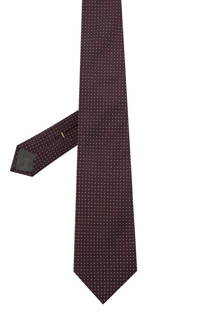 Шелковый галстук CANALI коричневого цвета по цене 12700 руб., арт. 18/HJ03186, фото 2 Шелковый галстук CANALI, арт. 18/HJ03186, фото 2