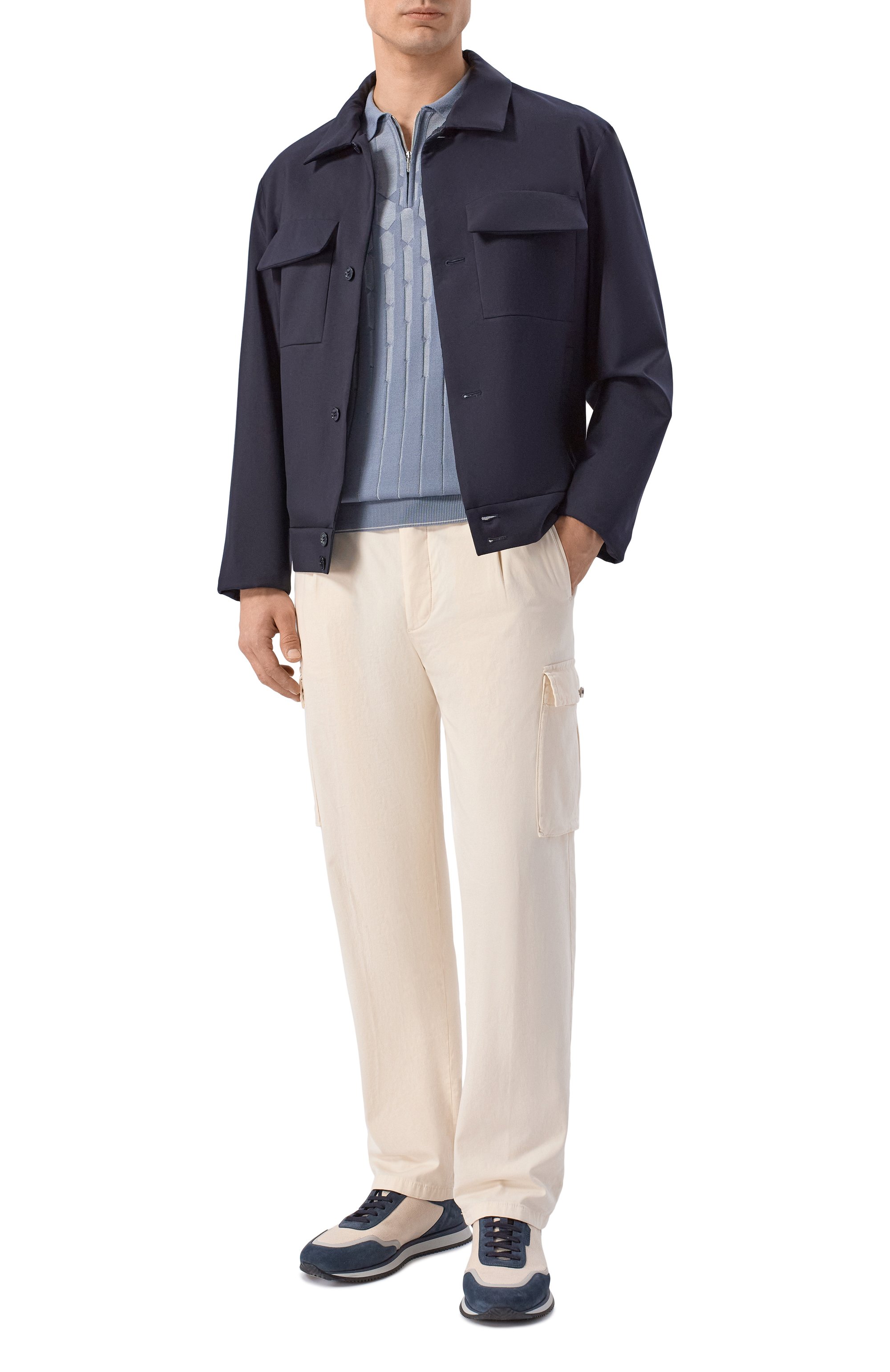 Куртка из шерсти и шелка ZILLI, арт. ATE000M0242VBRL00, фото 2