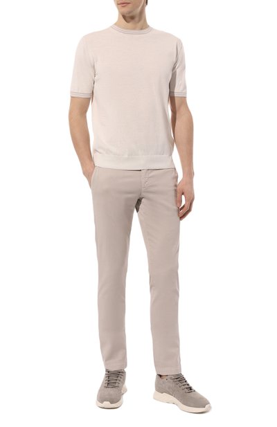 Хлопковый джемпер ELEVENTY PLATINUM кремового цвета по цене 29950 руб., арт. G76MAGG41 MAG0G022, фото 2 Хлопковый джемпер ELEVENTY PLATINUM, арт. G76MAGG41 MAG0G022, фото 2