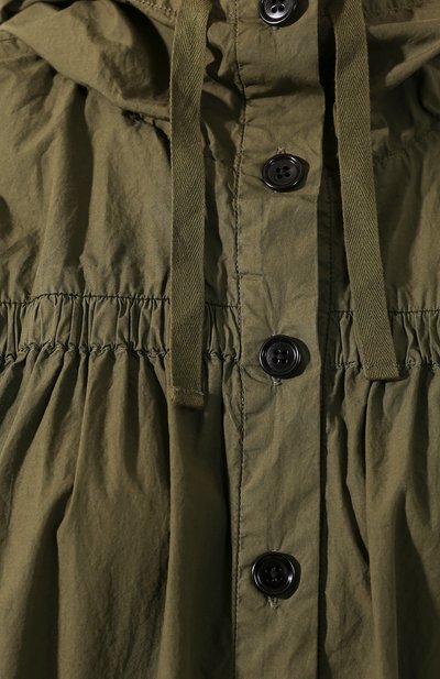 Хлопковое платье DRIES VAN NOTEN хаки цвета по цене 58300 руб., арт. 201-31082-9030, фото 5 Хлопковое платье DRIES VAN NOTEN, арт. 201-31082-9030, фото 5