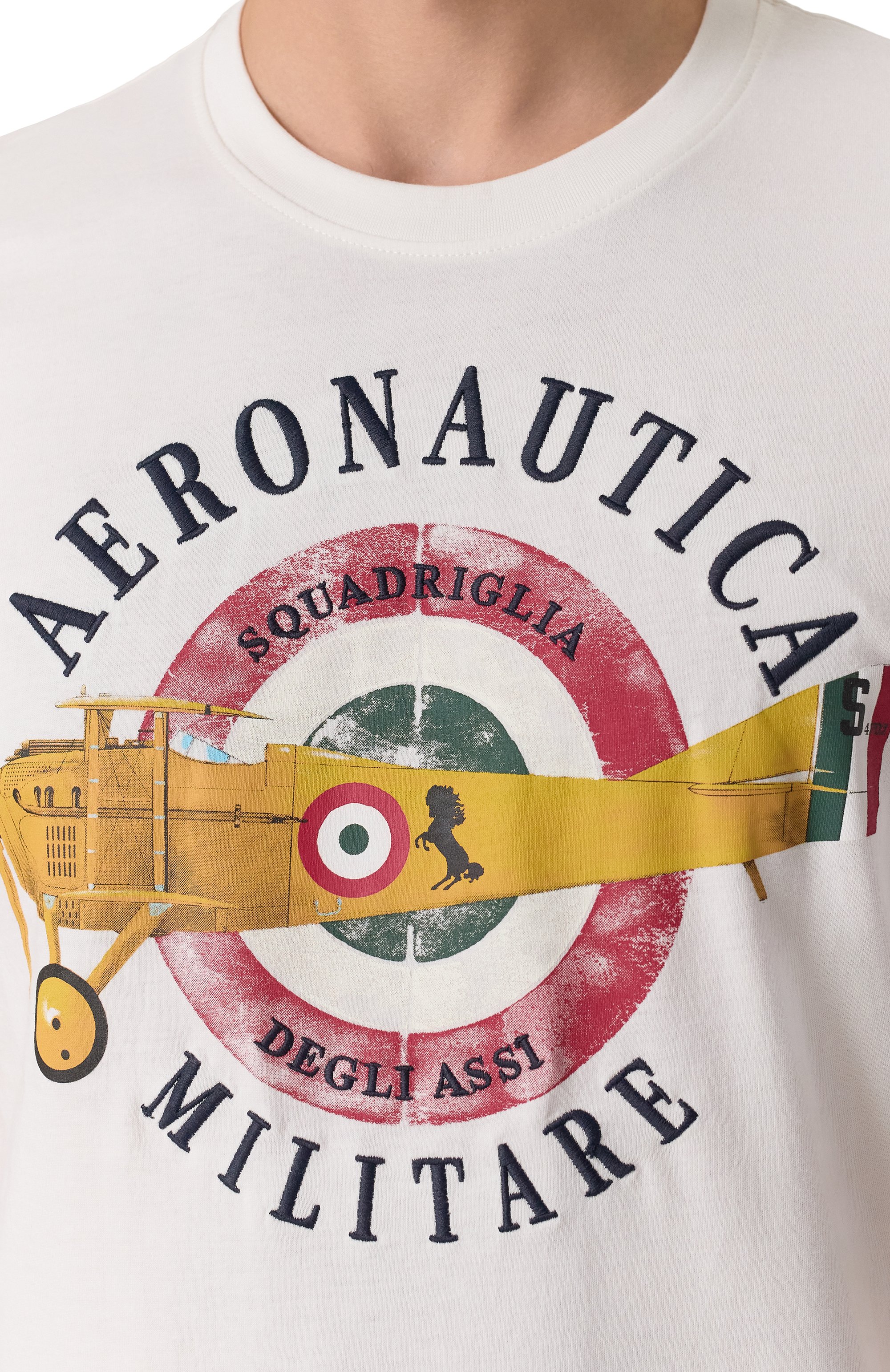 Хлопковая футболка AERONAUTICA MILITARE, арт. 251TS2414J641, фото 5