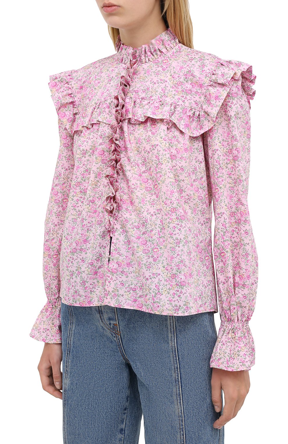 Хлопковая блузка PHILOSOPHY DI LORENZO SERAFINI, арт. J0231/5748, фото 3