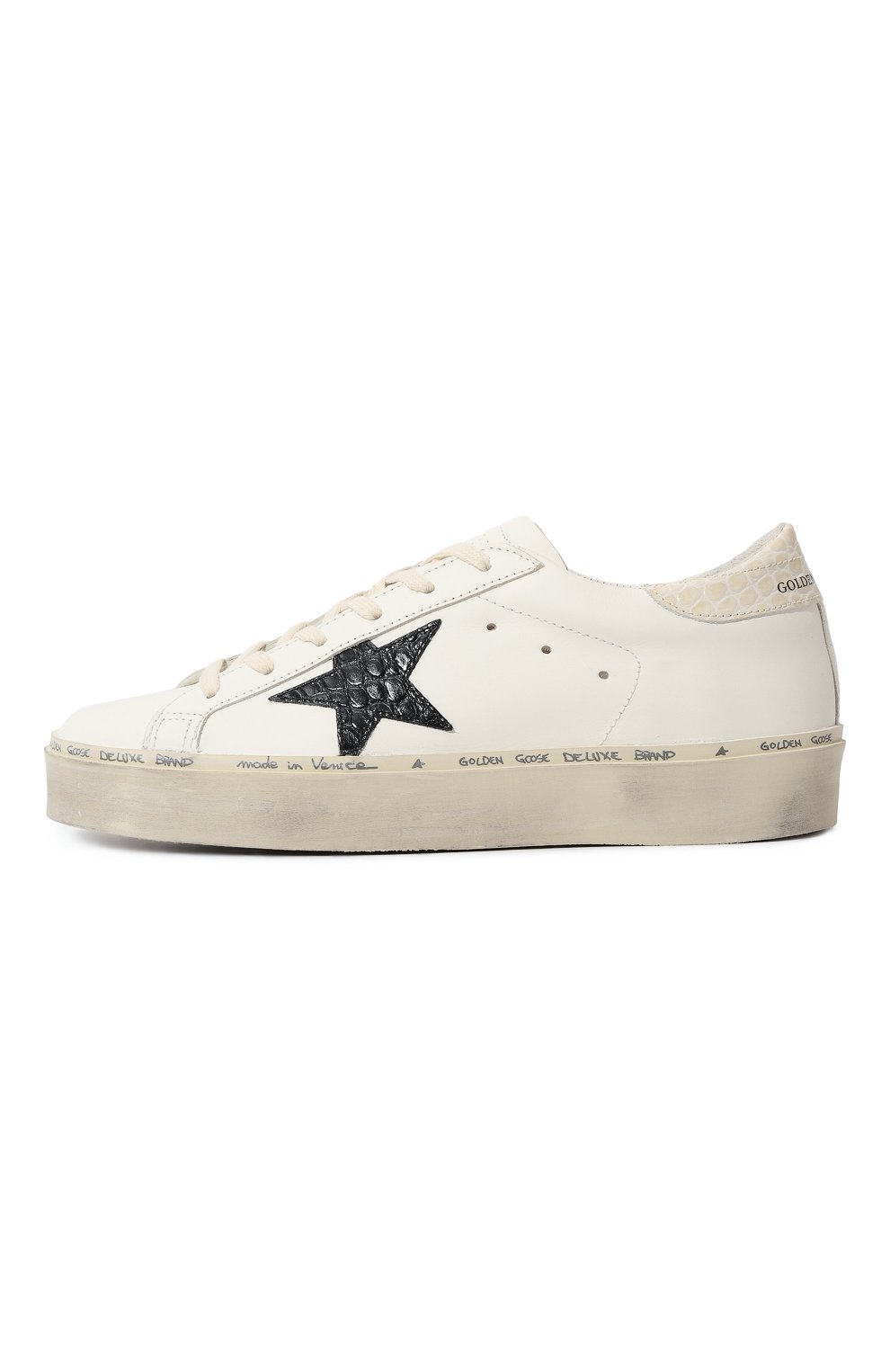 Кожаные кеды hi stars GOLDEN GOOSE DELUXE BRAND, арт. GWF00118/F00413, фото 4