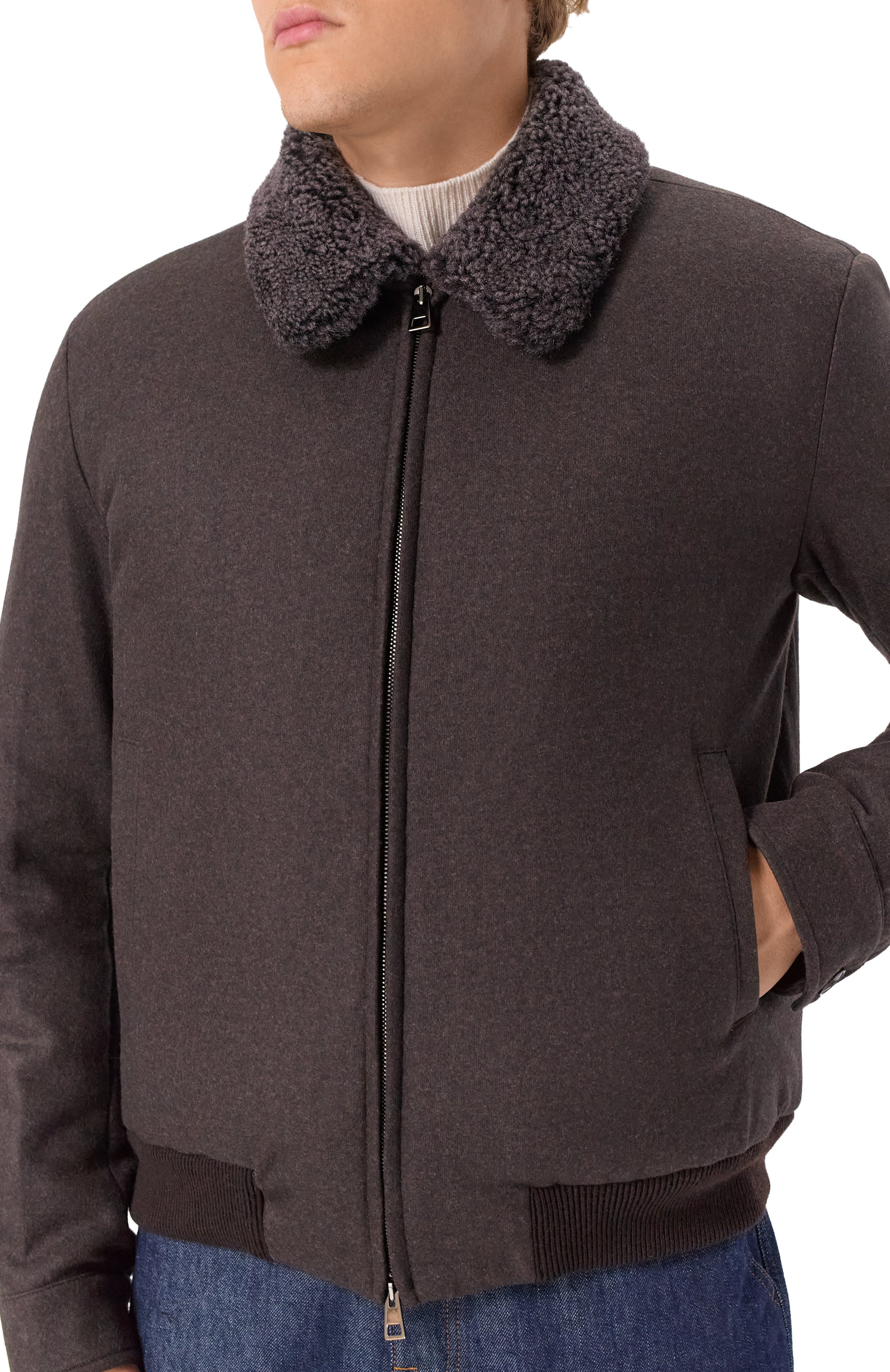 Бомбер с подкладкой из овчины ANDREA CAMPAGNA, арт. 25U411-VIT2S28X, фото 5