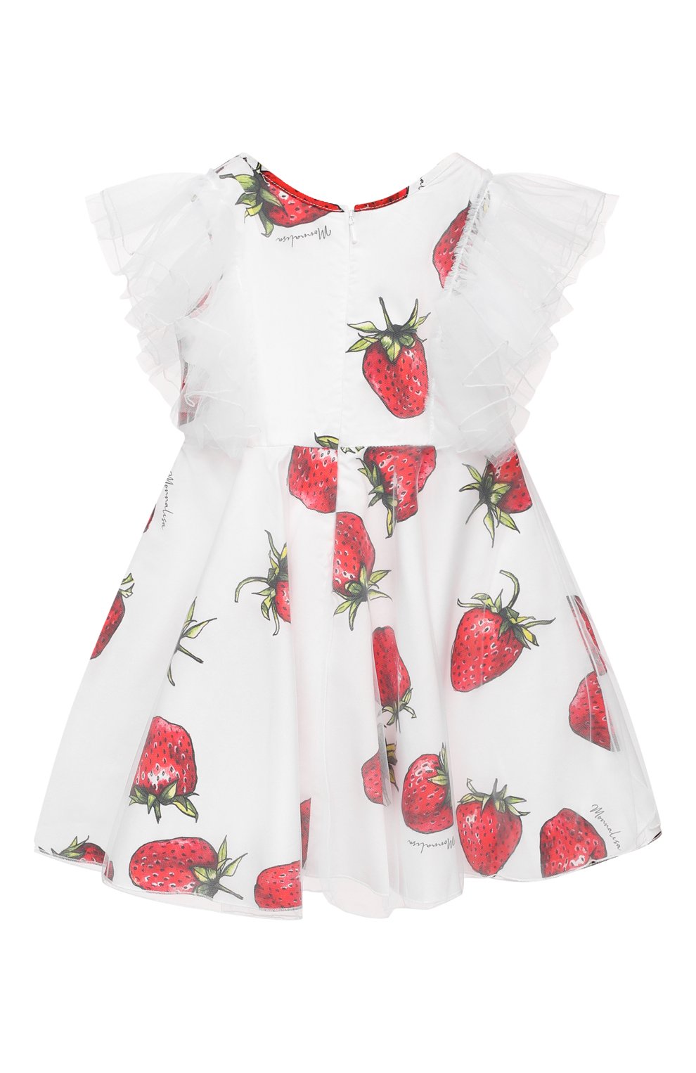 Хлопковое платье MONNALISA, арт. 117923, фото 2