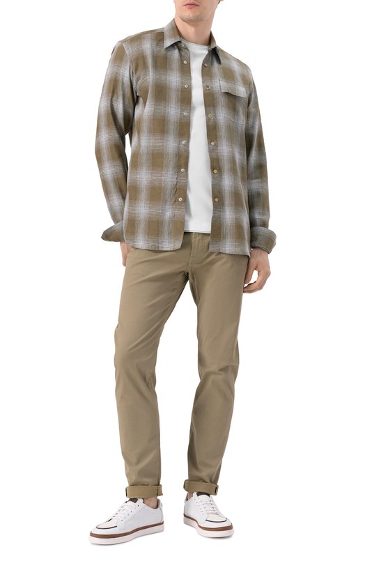Хлопковая футболка Brunello Cucinelli M0B137427 Белый  M0B137427 Фото 2