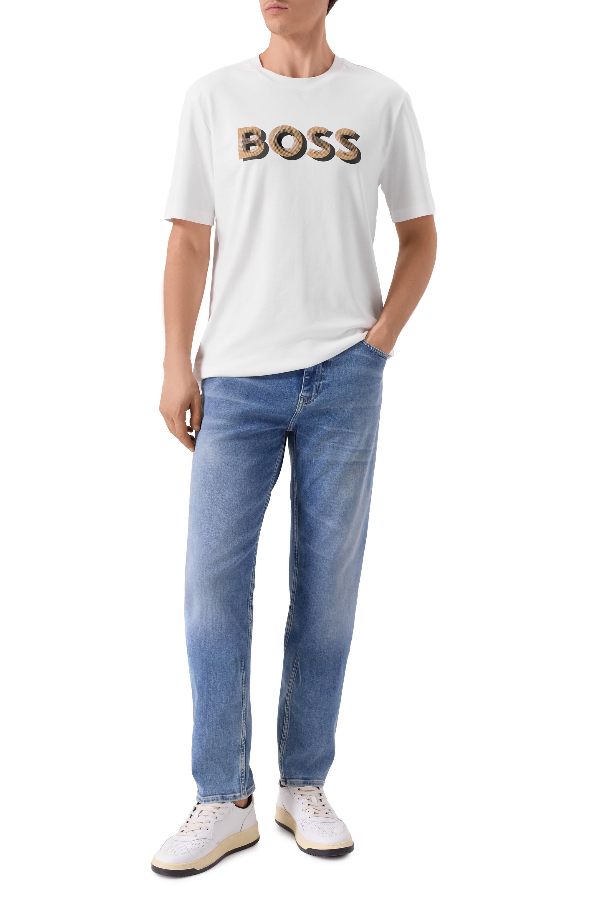 Хлопковая футболка BOSS, арт. 50551902, фото 2