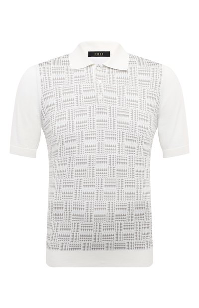 Мужская поло из шелка и хлопка ZILLI, арт. KBP002M0145VMPA00