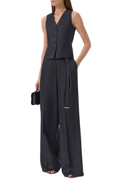 Льняной жилет MAX MARA STUDIO, арт. MSTCARNET, фото 2