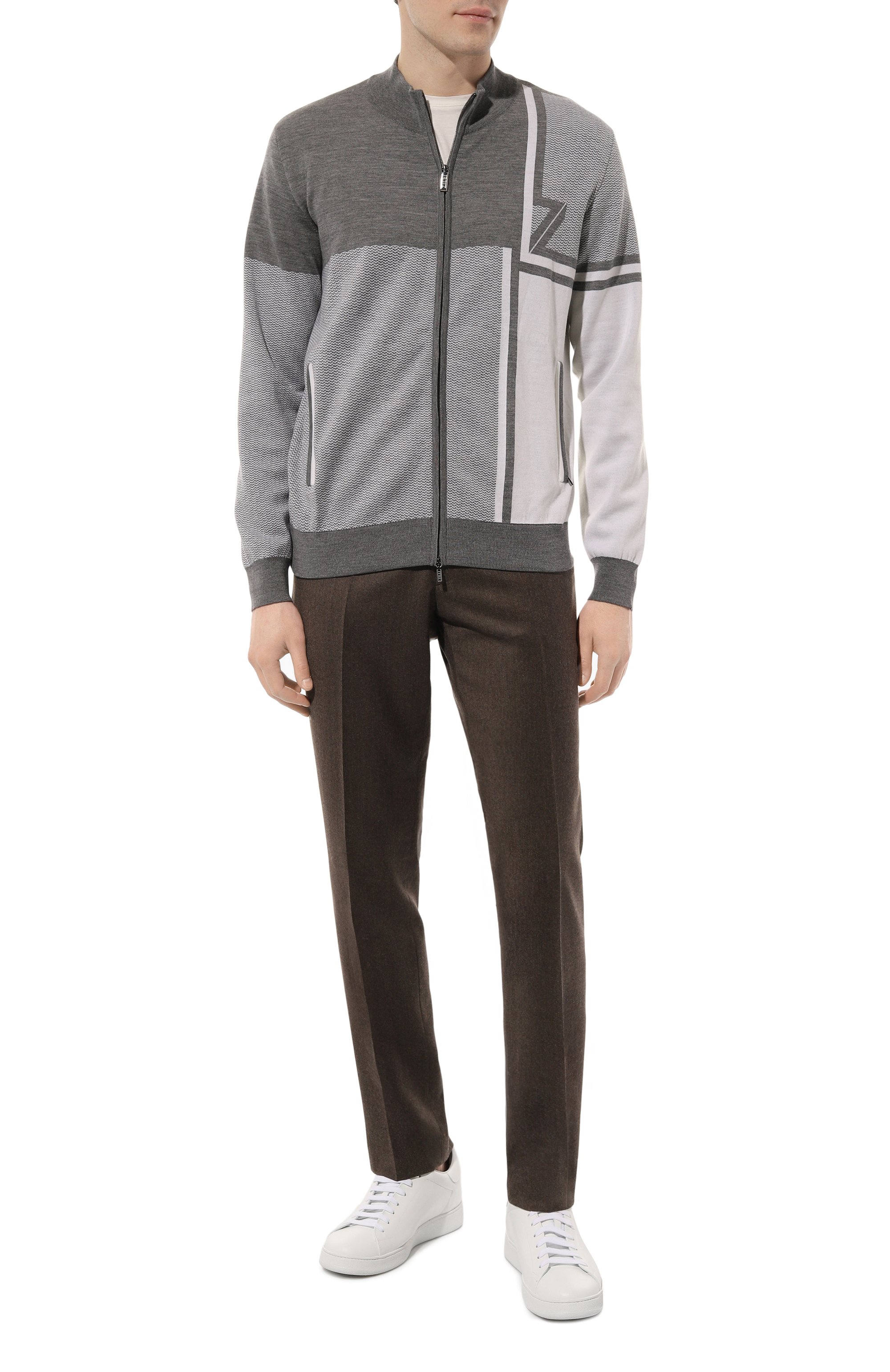 Кардиган из шерсти и шелка ZILLI, арт. JSS003M0240VZDTB0, фото 2