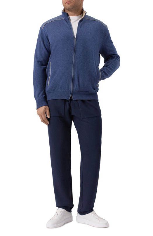 Шерстяной кардиган Paul&Shark 15311236/3XL-6XL Синий  15311236/3XL-6XL Фото 2