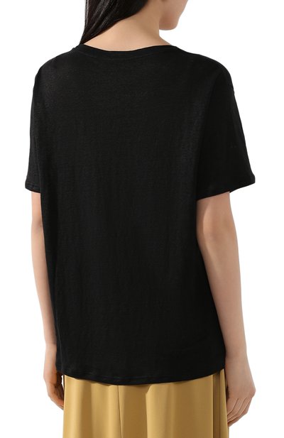 Льняная футболка ACNE STUDIOS, арт. AL0113/W, фото 4