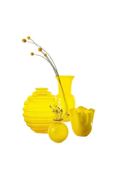 Ваза monofiori VENINI желтого цвета по цене 73900 руб., арт. F0310029000H02K, фото 2 Ваза monofiori VENINI, арт. F0310029000H02K, фото 2