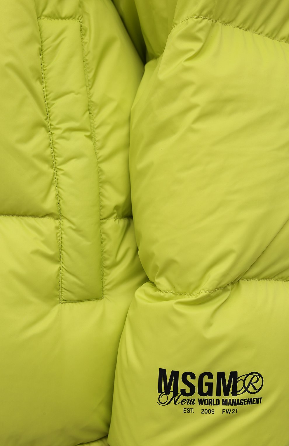 Пуховик MSGM зеленого цвета по цене 89650 руб., арт. 3141MDH05X 217702, фото 5 Пуховик MSGM, арт. 3141MDH05X 217702, фото 5