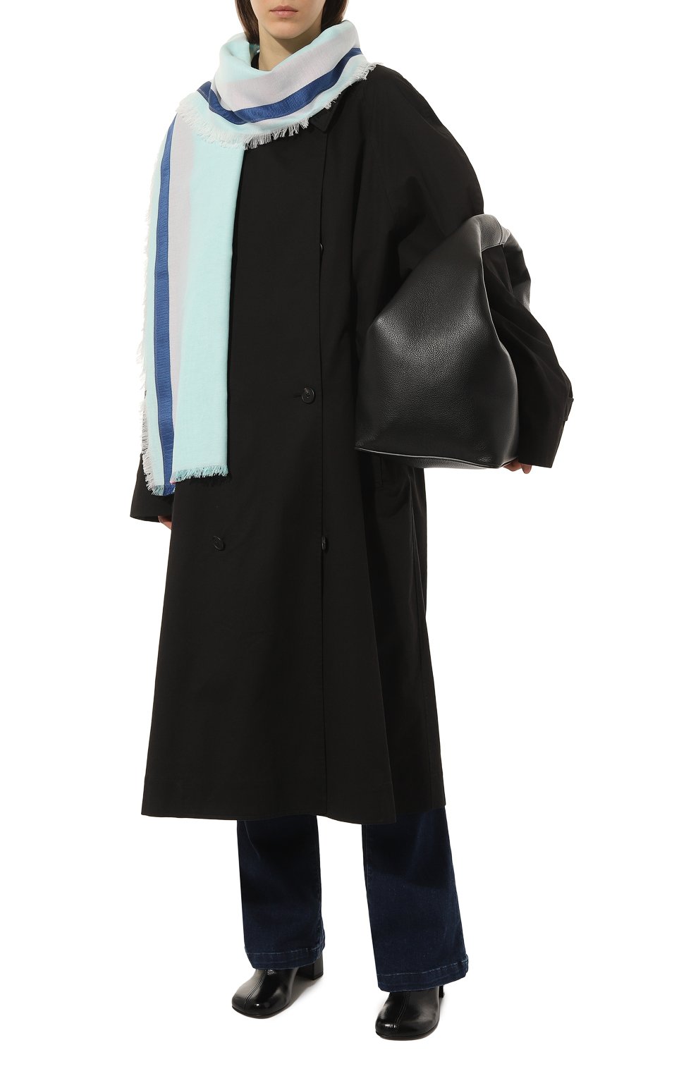 Шарф из шелка и хлопка GIORGIO ARMANI, арт. 795297/3R709, фото 2