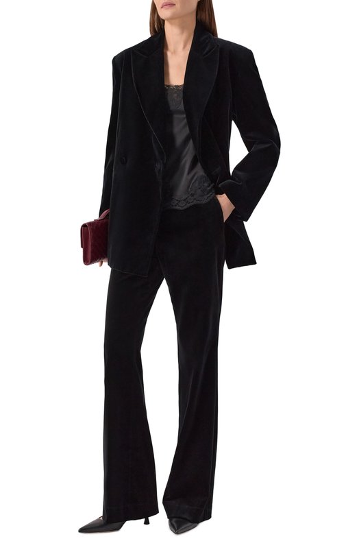 Бархатные брюки Antonelli Firenze K8019P/682B Чёрный  K8019P/682B Фото 2