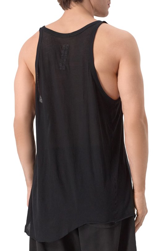 Хлопковая майка Rick Owens RR01E5101/UC Чёрный  RR01E5101/UC Фото 4