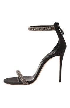 Женские босоножки stratosphere julia wonder 100 CASADEI черного цвета, арт. 1L170W1001/C2814 | Фото 4 (Подошва: Плоская; Материал сплава: Проставлено; Материал внешний: Экокожа; Материал внутренний: Натуральная кожа; Драгоценные камни: Проставлено; Каблук высота: Высокий; Каблук тип: Шпилька)