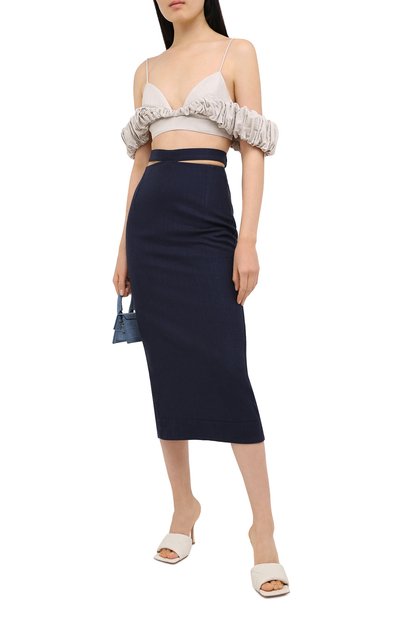 Юбка из вискозы и льна JACQUEMUS, арт. 203SK01/124380, фото 2