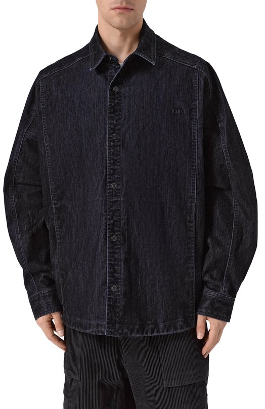 Хлопковая рубашка Juun.J JC5864PC6 Чёрный  JC5864PC6 Фото 3