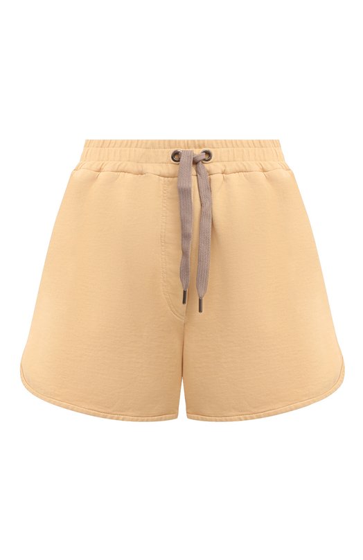 Хлопковые шорты Brunello Cucinelli MD869SB989 Жёлтый MD869SB989