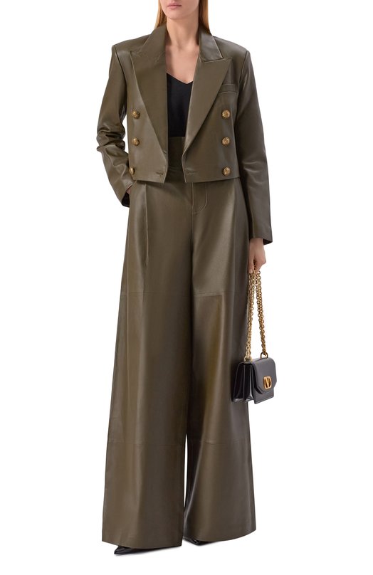 Кожаная куртка Zimmermann 5618JF251 Хаки  5618JF251 Фото 2