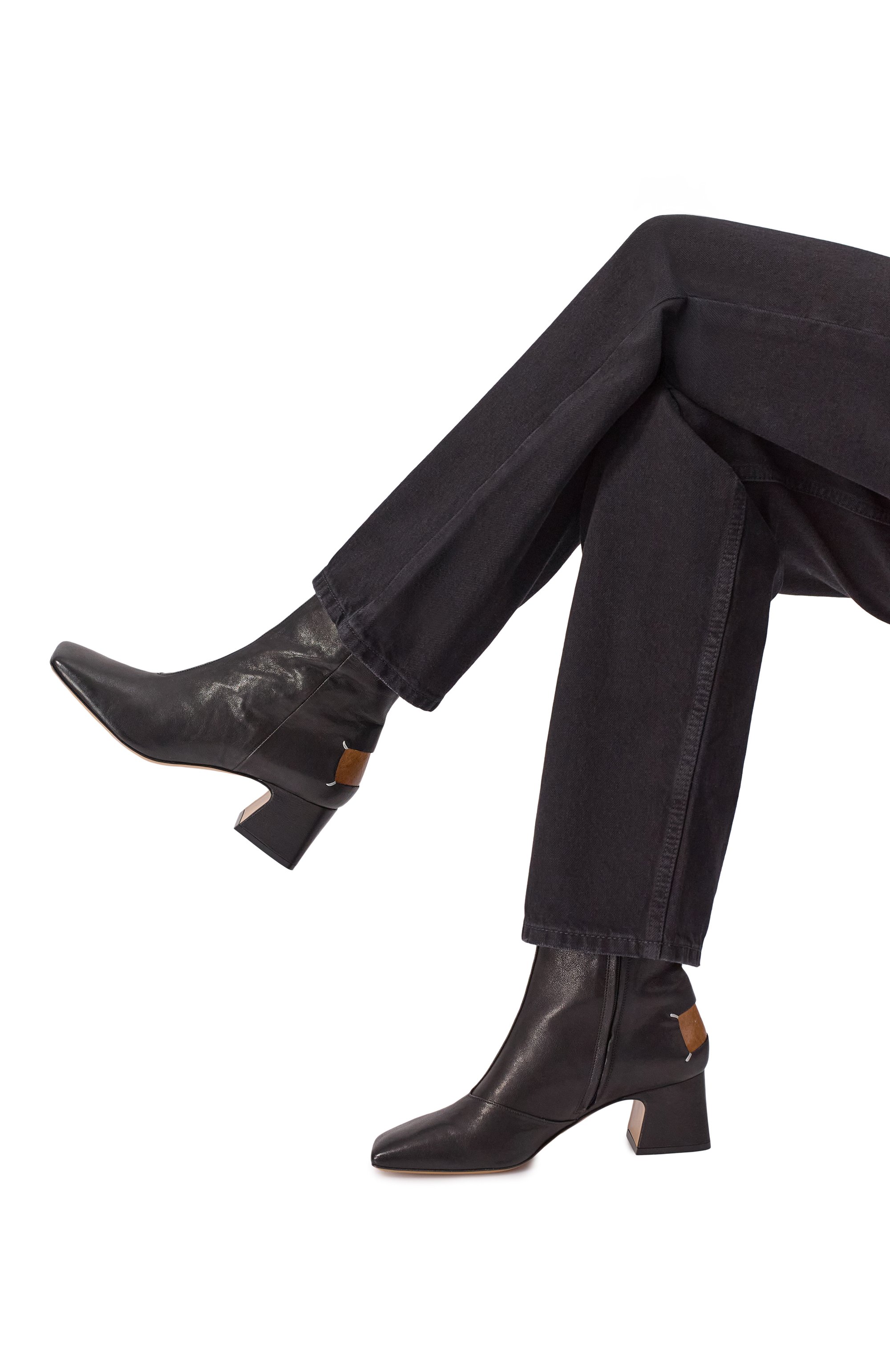 Кожаные ботильоны MAISON MARGIELA, арт. S58WU0393/P3753, фото 2