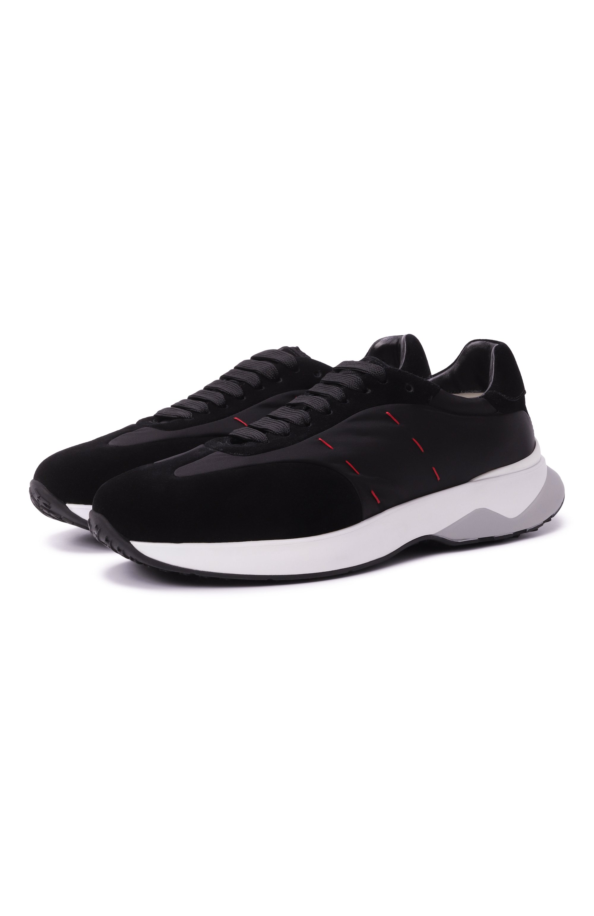 Комбинированные кроссовки KITON, арт. USSA374N0133302, фото 1