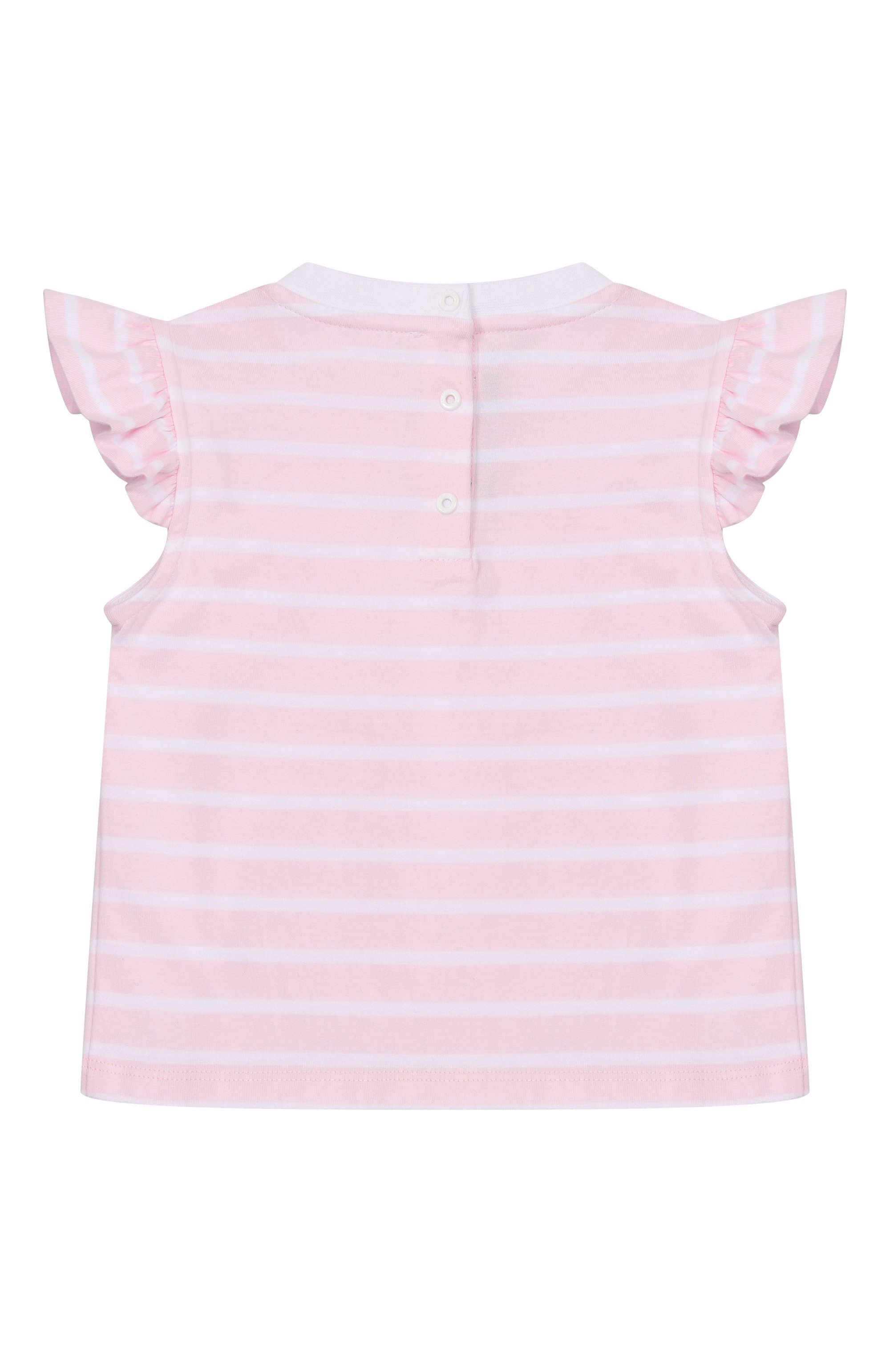 Хлопковая футболка BALMAIN светло-розового цвета по цене 17950 руб., арт. BY8011, фото 2 Хлопковая футболка BALMAIN, арт. BY8011, фото 2