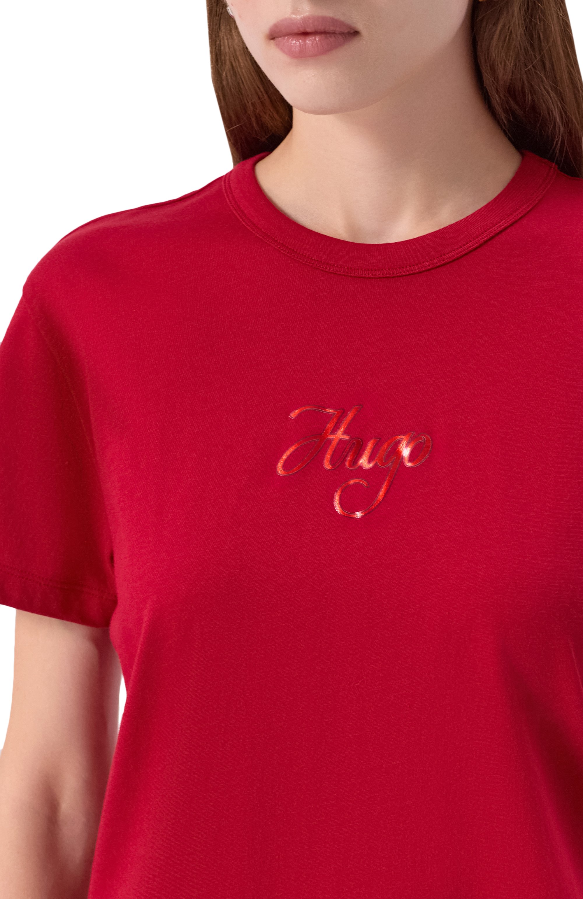 Хлопковая футболка HUGO, арт. 50550117, фото 5