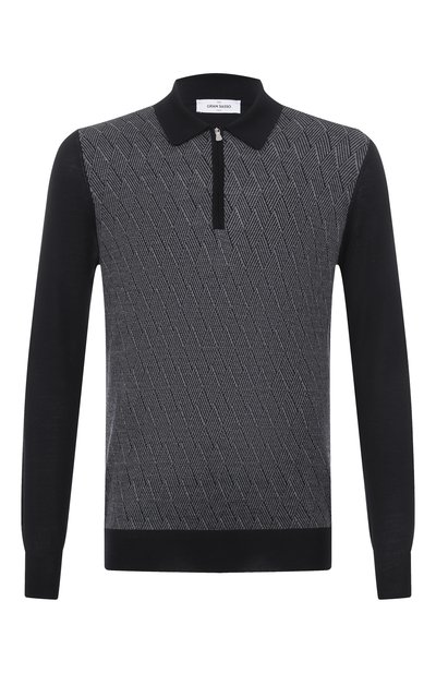 Мужское поло из шерсти и шелка GRAN SASSO, �арт. 57137/13126