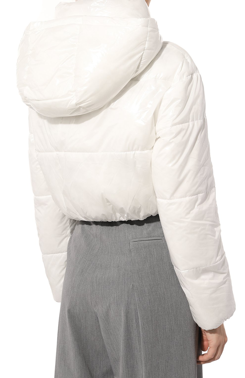 Утепленная куртка PATRIZIA PEPE белого цвета по цене 37800 руб., арт. 8O0085_A304, фото 4 Утепленная куртка PATRIZIA PEPE, арт. 8O0085_A304, фото 4