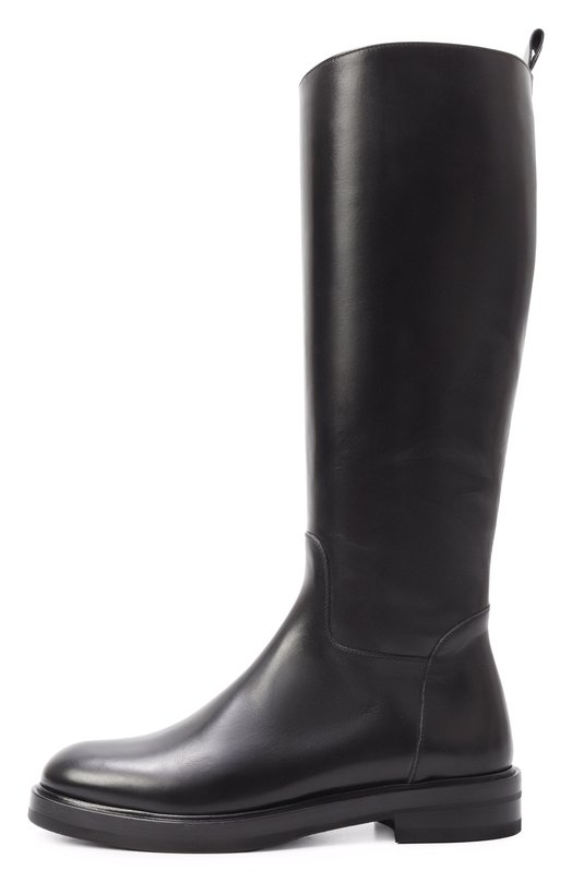 Кожаные сапоги Kiton D56806N0102401 Чёрный  D56806N0102401 Фото 4