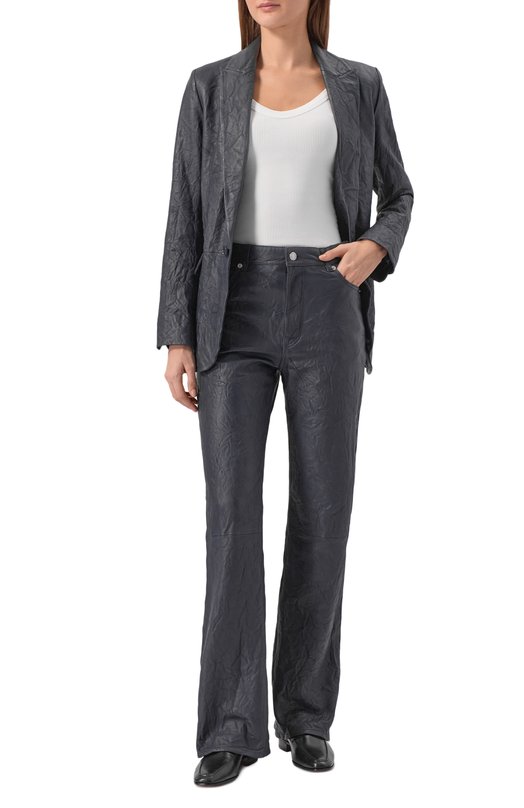 Кожаные брюки Zadig and Voltaire RWPA00069 Синий  RWPA00069 Фото 2