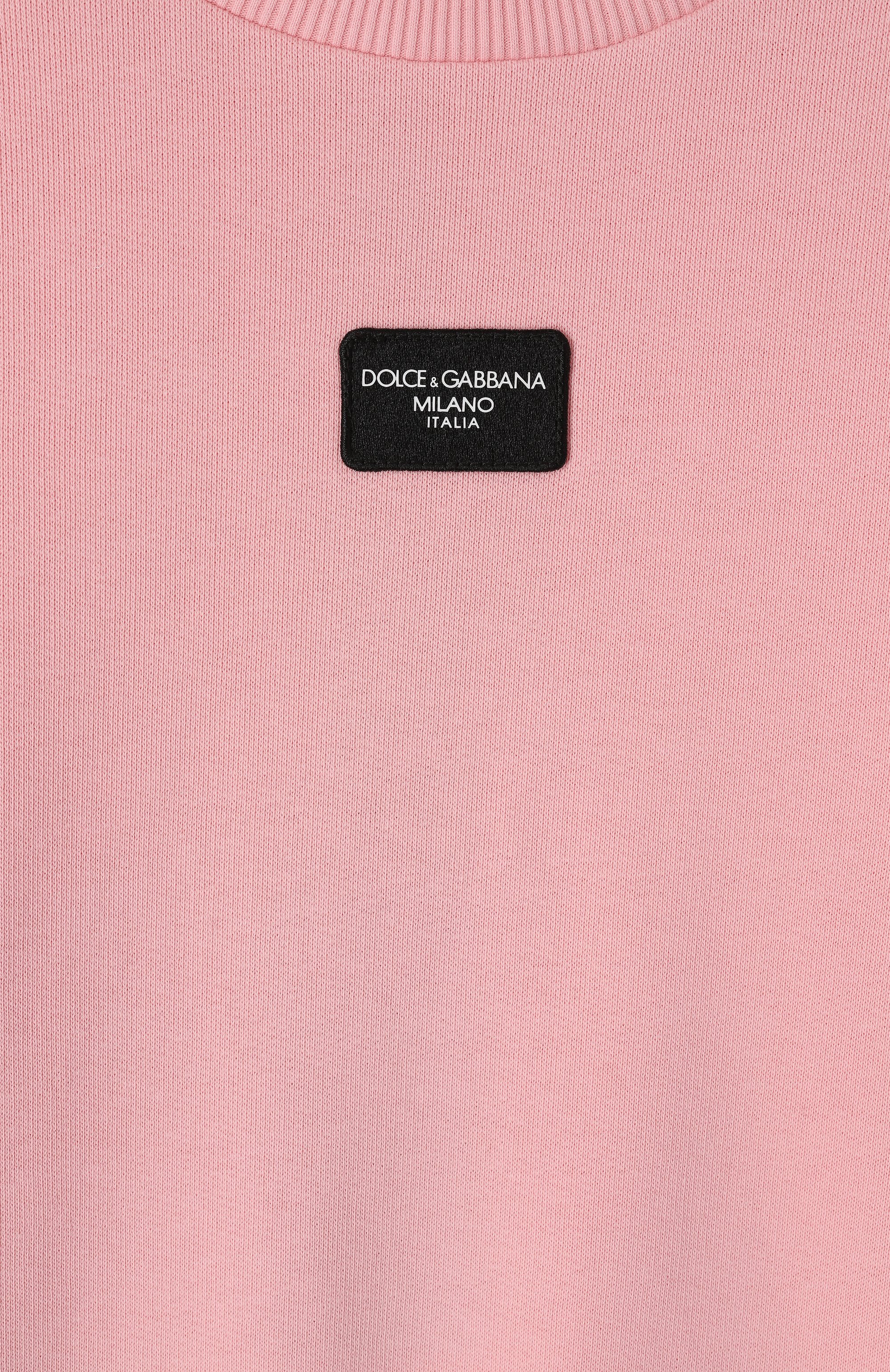 Хлопковый свитшот DOLCE & GABBANA, арт. L5JWAR/G7M4V/8-14, фото 3