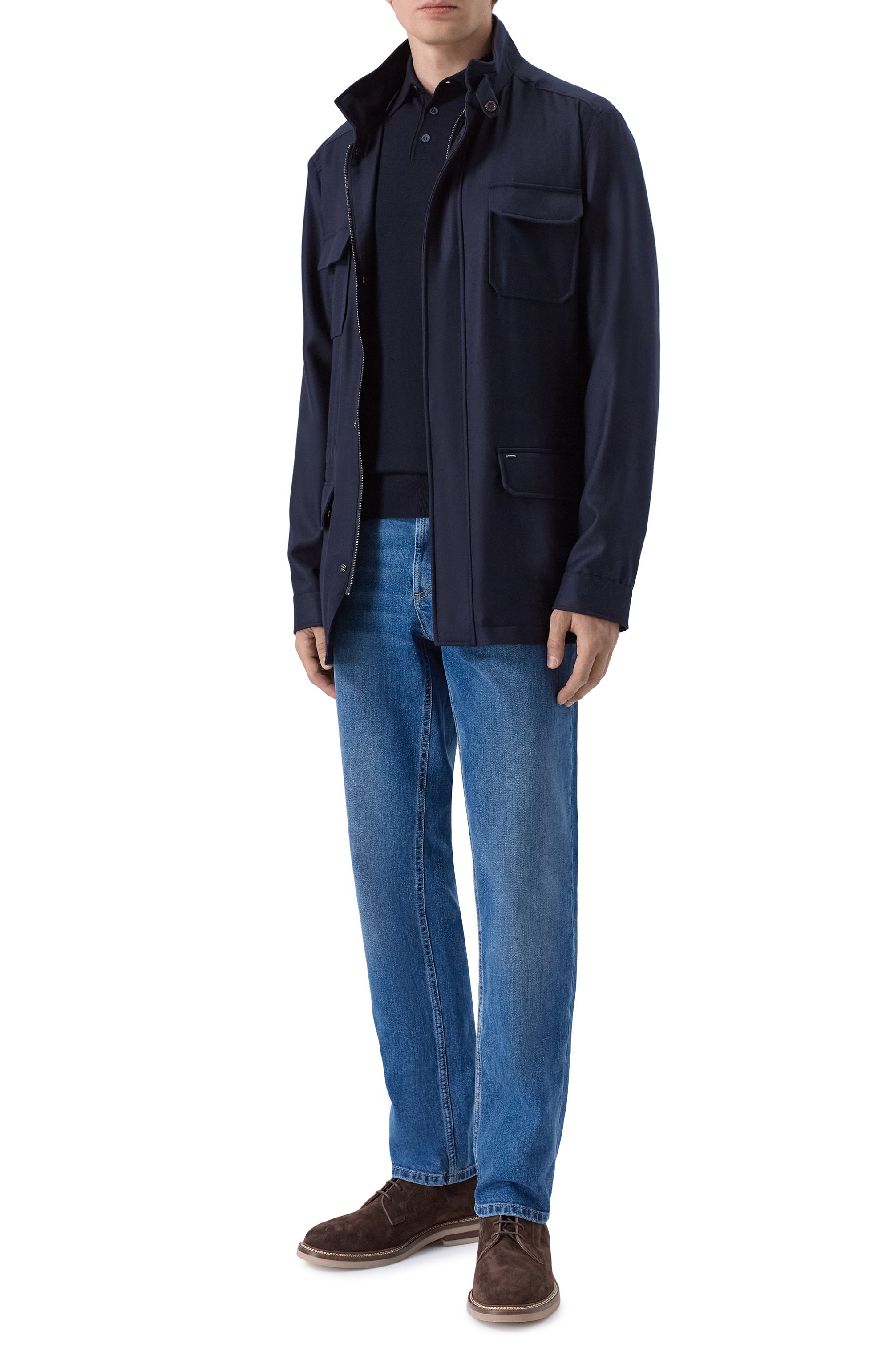 Кашемировая куртка STEFANO RICCI темно-синего цвета по цене 894000 руб., арт. MDJ6100040/5607, фото 2 Кашемировая куртка STEFANO RICCI, арт. MDJ6100040/5607, фото 2