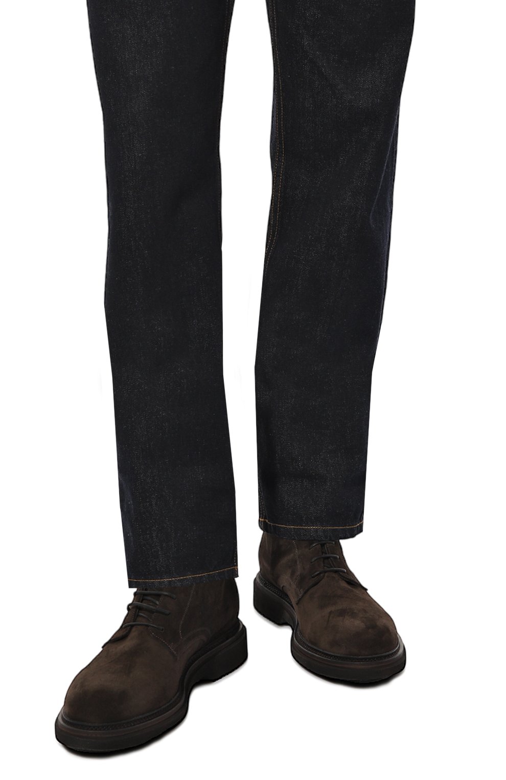 Замшевые ботинки PANTANETTI темно-коричневого цвета по цене 49950 руб., арт. 16831AM, фото 3 Замшевые ботинки PANTANETTI, арт. 16831AM, фото 3