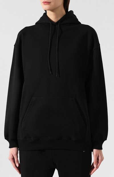 Хлопковое худи BALENCIAGA черного цвета по цене 55100 руб., арт. 556113/TAV37, фото 3 Хлопковое худи BALENCIAGA, арт. 556113/TAV37, фото 3